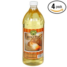 Auguri Garlic Flavored Canola Oil, 32-Ounce Bottles (Pack of 4)