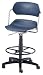 OFM 200-DK-A11-NAVY Armless Plastic Swivel Stool-Navy