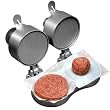 Non-Stick Double Hamburger Press (Adjustable Patty Thickness) Utensils Misc