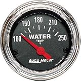 Autometer (2433) Traditional Chrome Series Water Temp Gauges - (2-1/16