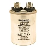 Rheem Ruud Weatherking Factory OEM Protech Parts 43-25136-05 7.5 MFD 370 Volt Round Run Capacitor
