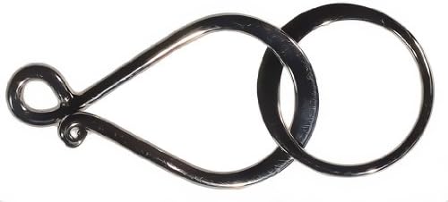 Hook and Eye Sterling Silver Cast 24mm Clasp