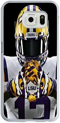 OVOSTOR ART NCAA Lsu Tigers White PC Hard Case For Samsung Galaxy S6 Case