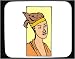 Mouse Pad with male, man, picture, Indonesia, art, crown, saint