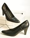 Edler Comma Leder Pumps schwarz