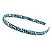 Candygirl 1cm Headbands with Aztec Flower Star Bow Fabric Covered Value Pack (aztec)