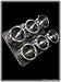 New Stainless Steel Spice Rack with 6 Magnetic Jars