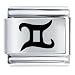 Gemini Symbol Birthstones Jewelry Italian Charm