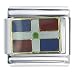 Jewelry : Flag Of Dominican Republic Italian Charms Bracelet Link