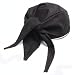 San Jamar H020 Cotton Scarf Hat, Black