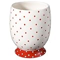 Dots Wastebasket - Red/ White