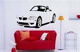 Wall MURAL Vinyl Sticker Car BMW M-Roadster S. 1024