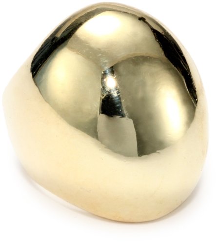 Alberto Juan 1980s & 1990s 14kt Vermeil Dome Ring, Size 8