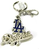Silver Metal LA Los Angeles Dodgers Keychain