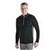 Coolibar UPF 50+ Men's Long Sleeve Quarter Zip Aqua Shirt - Sun Protective