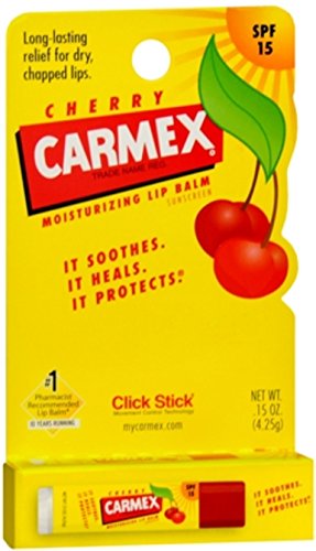 Carmex Click-Stick Moisturizing Lip Balm SPF 15 Cherry 0.15 oz