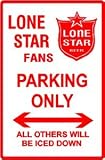 LONE STAR PARKING novelty beer sport sign