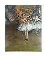 Two Dancers on Stage, Art Poster Print by Edgar Degas, 23x29