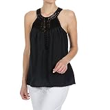 BCBG MAX AZRIA - BCBGMAXAZRIA Silk & Crochet Top
