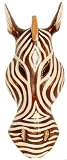 Produkt-Bild: Maske Zebra 30 cm, Holz-Maske aus Bali, Wandmaske