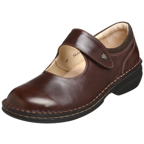 Finn Comfort Women's Sonoma Mary Jane,Ebony Sprite/Nubuck,38 EU (US Women's 7 M)