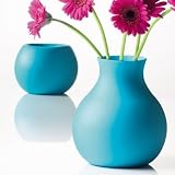Large Turquoise Rubber Vase