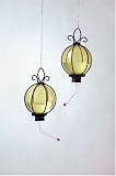 Set of 2 Glass No Drip Humming BirdFeeders