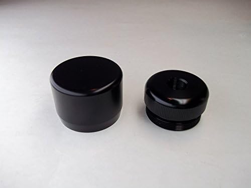 Maglite D Cell Combo End Caps (Anodized Black)