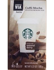 Grocery: Starbucks Via Caffe Mocha Latte 4 Packets (5.22 Oz)