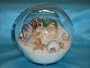 Sand & Shell Sandglobe Paperweight 5-inch White Sand