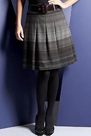 Autograph Knee Length Ombre Print Belted Skirt