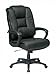 Office Star Products - EX5162-G13 - Black Soft Leather Executive Chair 26-1/2 Back Height, Arm Style: Fixed