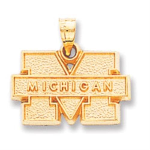 14k Gold Collegiate University Of Michigan Charm