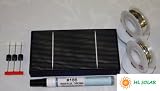 120 Prime Solar Cell DIY Kit with Solar Tabbing, Bus, Flux and Diode