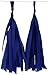 Just Artifacts Tissue Paper Tassel Garland KIT (Sailor) – 16 X Hanging Tassels – Navy Blue, Steel Blue, Royal Blue, Yellow Color Combination. Click for More Color Combinations!