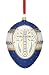 Reed & Barton European Glass Blown Royal Cross Egg Ornament, Height 4.5