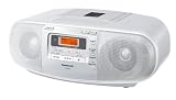 Panasonic RX-D45EG-W CD-Radiorekorder (Uhr mit Timerfunktion) wei&szlig;