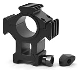 TMS AR-15 tactical scope ring with RAS Picatinny accessory rails