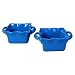 BIA Cordon Bleu Wavy 16-Ounce Square Bakers, Set of 2, Slate