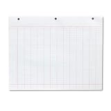 TOPS® Data Pad w/Numbered Column Headings, Narrow Rule, Ltr, White, 50 Sheets/Pad