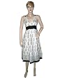 Summer Dress- Black and White Paisley Printed Spaghetti Dress