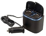 Pyle PL12V2CP Plug In Car 1 TO 2 Cigarette Lighter Multiplier