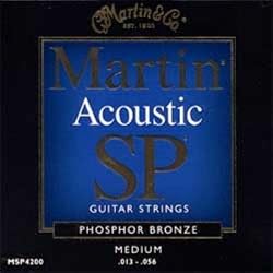 Martin MSP4200 SP Phosphor Bronze Acoustic Guitar Strings, Medium