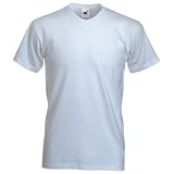 V-Neck Fruit of the Loom T-Shirt - 8 colours