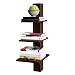 Nexxt by Linea Alton 3 Tier Wall Shelf, Java