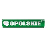  OPOLSKIE ST  STREET SIGN CITY POLAND