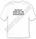 BRINKLEY Home of the Ivory-billed woodpecker T-shirt Large White