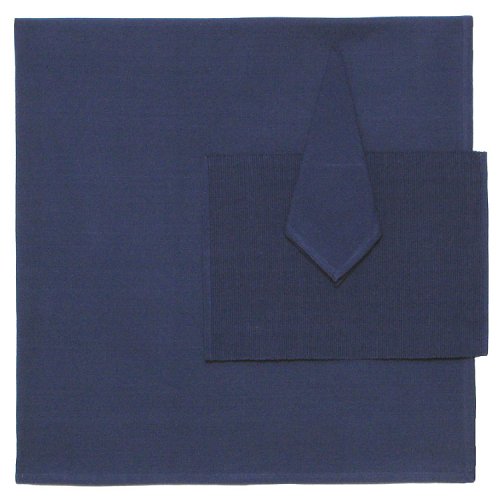 Durable Hand Woven 100% Cotton Solid Navy Blue Tablecloth 60x60 Inches