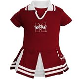 Mississippi State Bulldogs Maroon Infant One Piece Cheerleader Dress