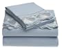 Touch of Paradise Seashell 300-Thread-Count 100% Cotton Embroidery Sateen King Sheet Set